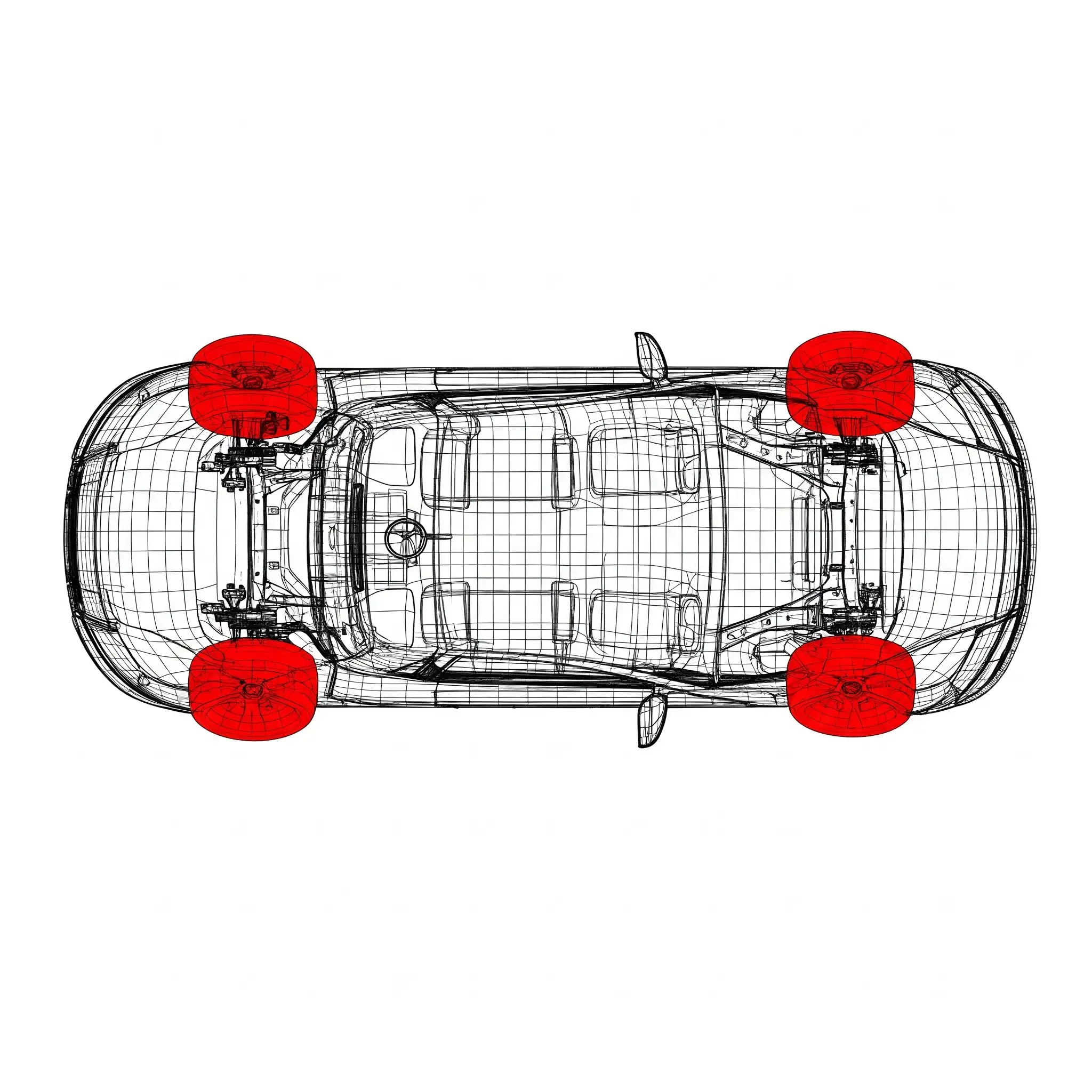 All-wheel drive rotation pattern