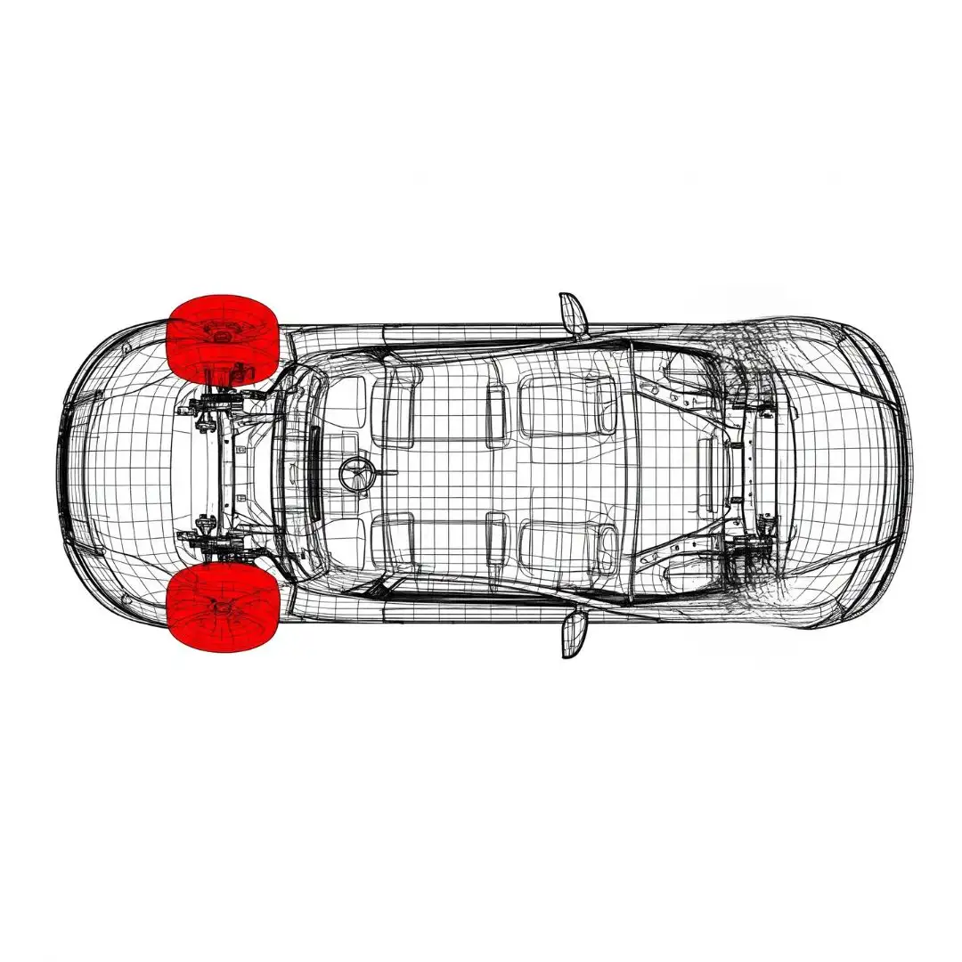 Rear-wheel drive rotation pattern