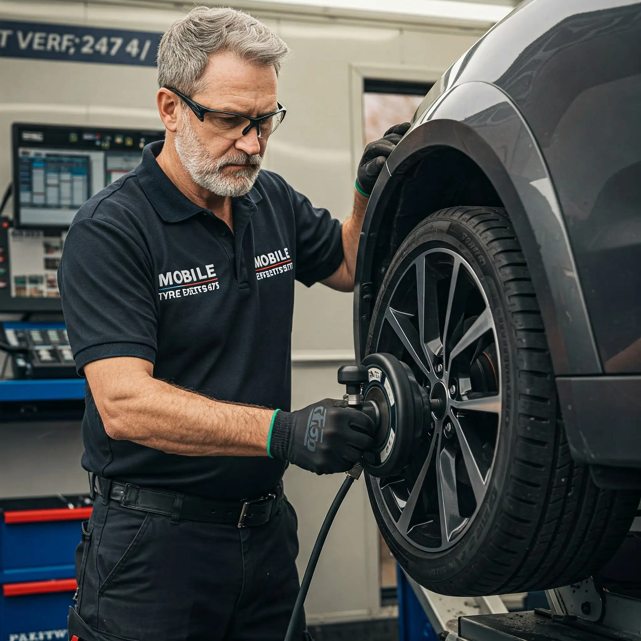 Wheel balancing service